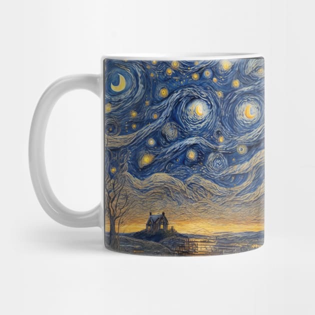 Starry Night Style by Buff Geeks Art